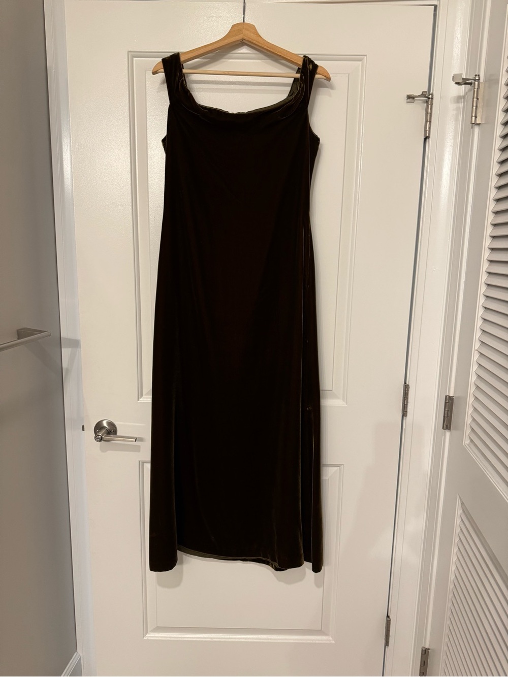 Archival 90s Ralph Lauren Collection Silk Velvet Gown